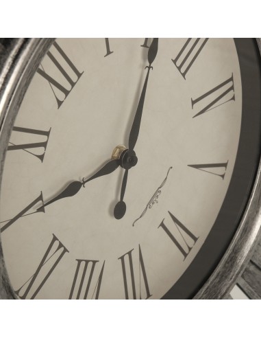 Reloj de pared en resina plateado