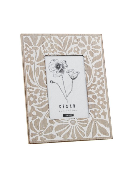 Portafoto de madera decorado