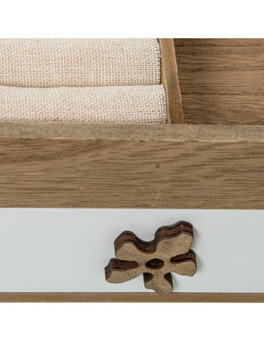 Caja joyero de madera con cajón