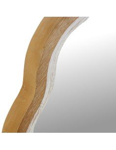 Espejo madera natural y blanco 2