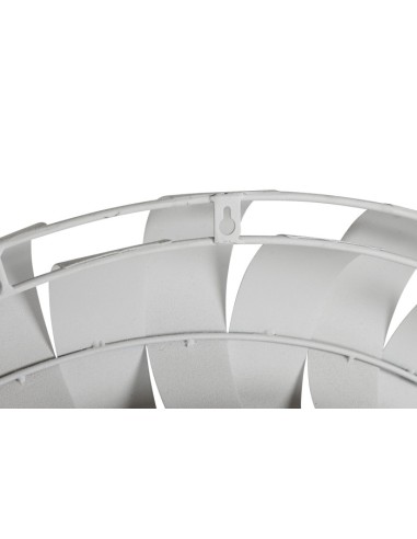 Espejo de metal redondo blanco