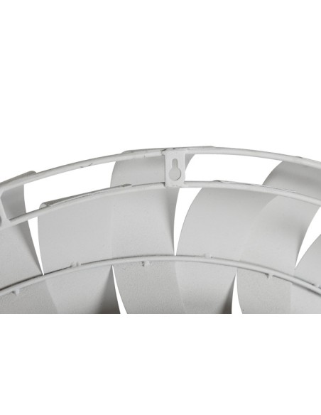 Espejo de metal redondo blanco