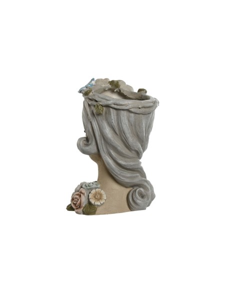 Macetero de chica con flores