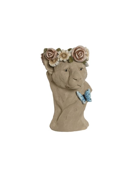 Macetero de Leona con flores