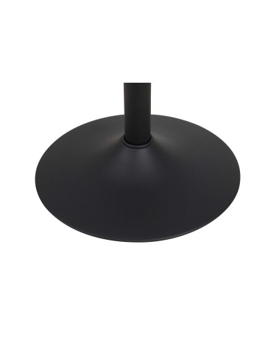 Taburete regulable de piel marrón