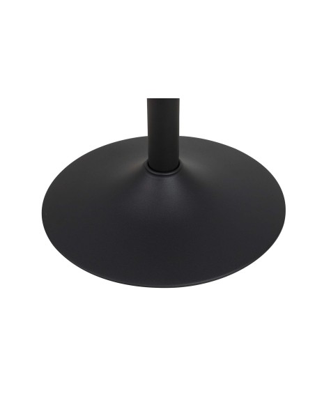 Taburete regulable de piel marrón