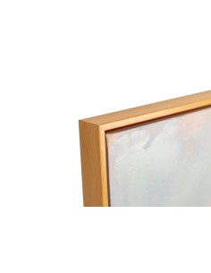 Cuadro abstracto con moldura pino 2