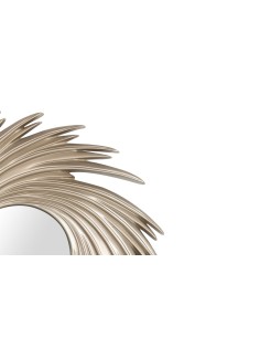 Espejo de resina flor champagne 2