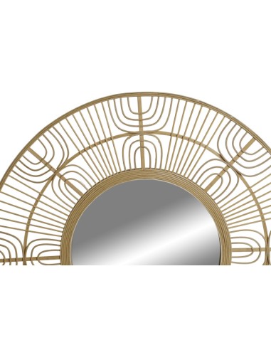 Espejo de bambú natural