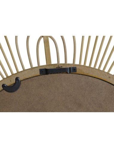 Espejo de bambú natural