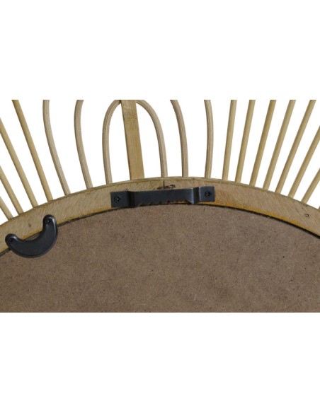 Espejo de bambú natural