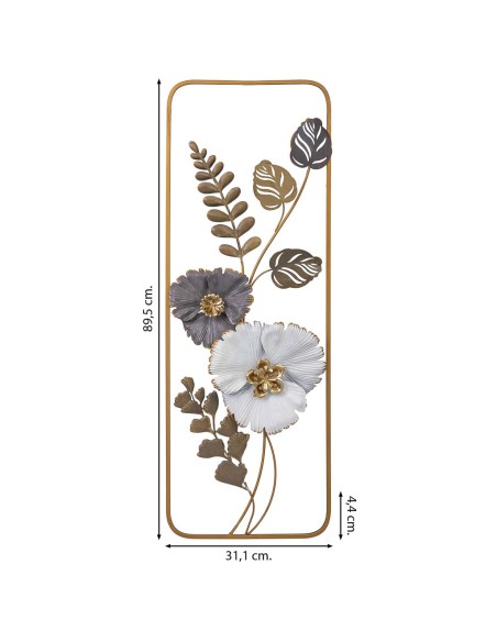 Decoración de pared Flores y hojas