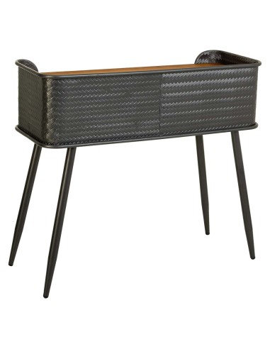 Entrada madera y metal 2 cajones