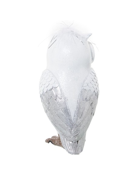 Figura de búho blanco grande