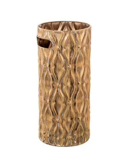 Paragüero de metal dorado envejecido