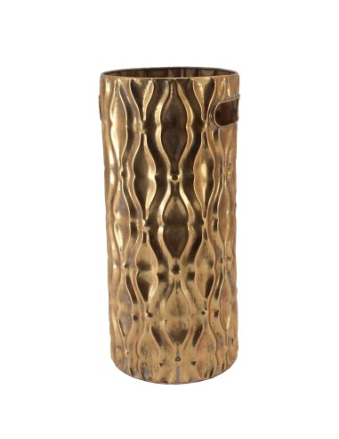 Paragüero de metal dorado envejecido