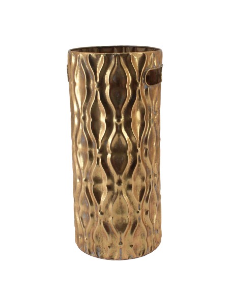 Paragüero de metal dorado envejecido