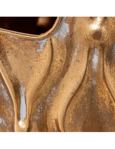 Paragüero de metal dorado envejecido