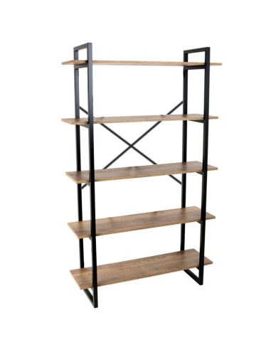 Estantería 5 baldas marrón