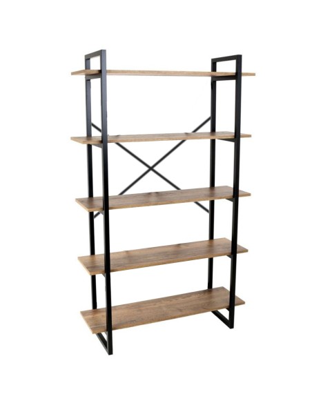 Estantería 5 baldas marrón