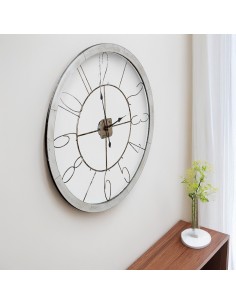 Reloj de pared madera/metal 2