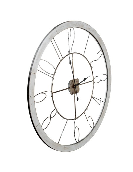 Reloj de pared madera y metal