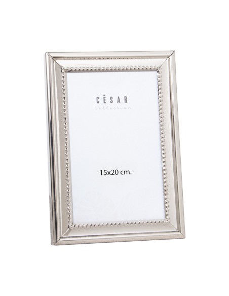 Portafoto metal plata 15*20cm