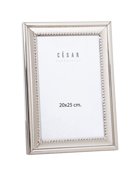 Portafoto metal plata 20*25cm