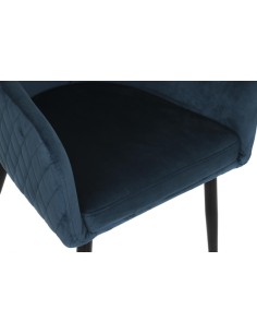 Silla poliéster azul petróleo 2