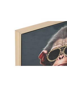 cuadro lienzo chimpancé