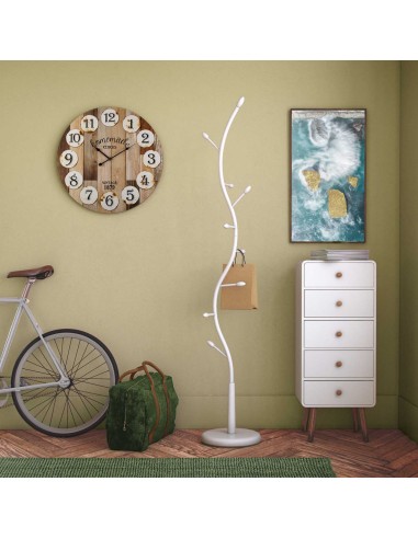 Perchero de suelo metal blanco