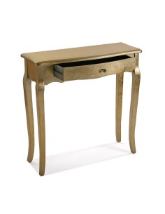 Mueble de entrada dorada 2