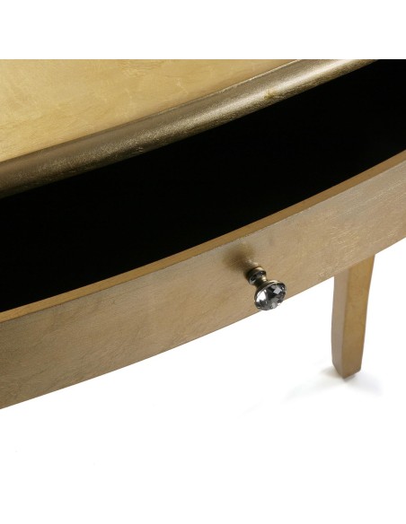 Mueble de entrada dorada