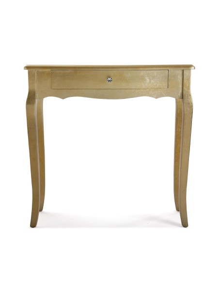 Mueble de entrada dorada