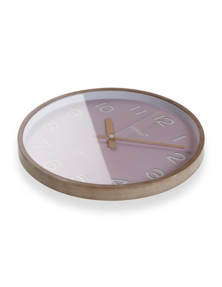 Reloj de pared rosa