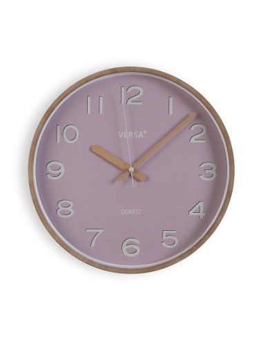 Reloj de pared rosa