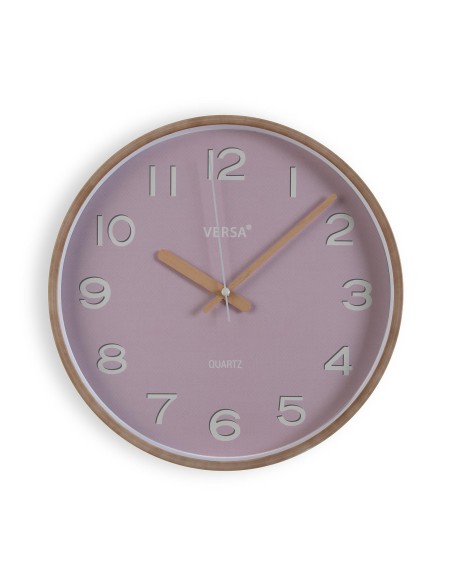 Reloj de pared rosa