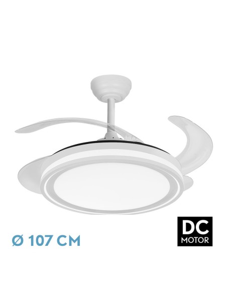 Ventilador de techo Bandido Blanco 4 aspas