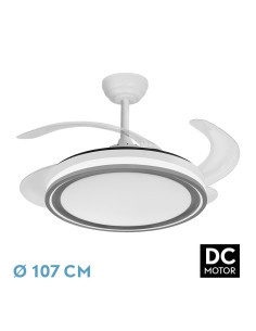 Ventilador de techo Bandido blanco/plata 4 aspas