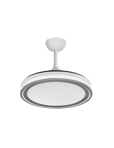 Ventilador de techo Bandido blanco/plata 4 aspas
