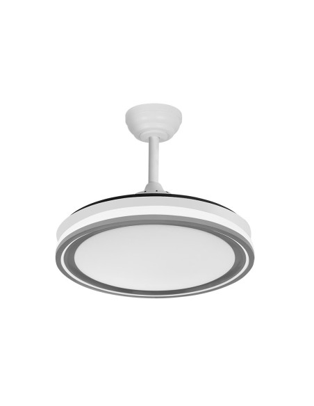 Ventilador de techo Bandido blanco/plata 4 aspas