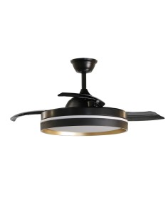 Ventilador de techo Mandarín negro oro 2