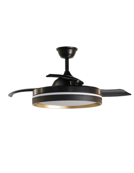 Ventilador de techo Mandarín negro oro