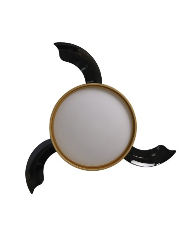 Ventilador de techo Mandarín negro oro