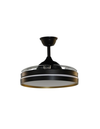 Ventilador de techo Mandarín negro oro