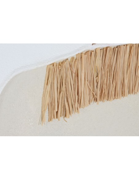 Cuadro pintado en  lienzo y yute