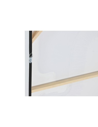 Cuadro pintado en  lienzo y yute