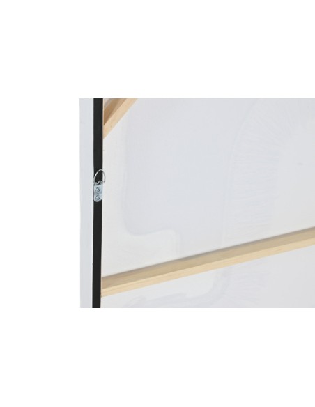 Cuadro pintado en  lienzo y yute