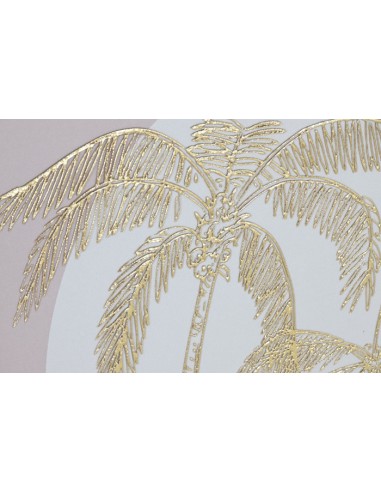 Cuadro lienzo de palmeras en relieve 3D