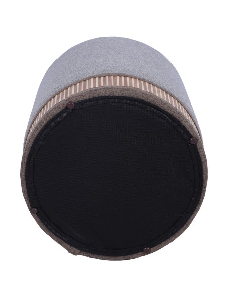 Set 2 Pufs con Tapa en Gris